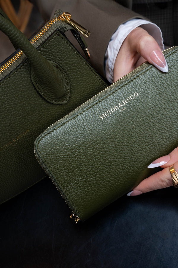 Selma Wallet - Bottle Green