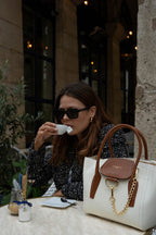 Sac A Main  Soli - Blanc Casse Et Camel