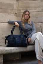 Bolsa Fin de Semana Arin - Azul Marino/ Negro - Unisex