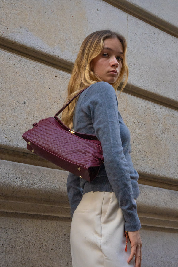 Yzel Shoulder Bag - Burgundy
