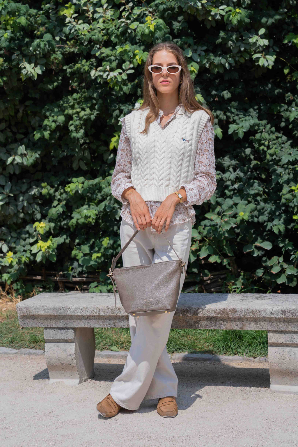 Bolso de hombro Aven - Topo