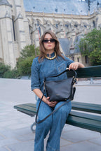 Bolso de hombro Aven - Negro