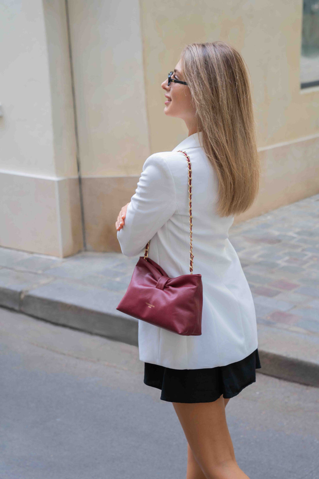 Bolso bandolera Oren - Burdeos