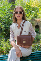 Saige Shoulder Bag - Chocolate