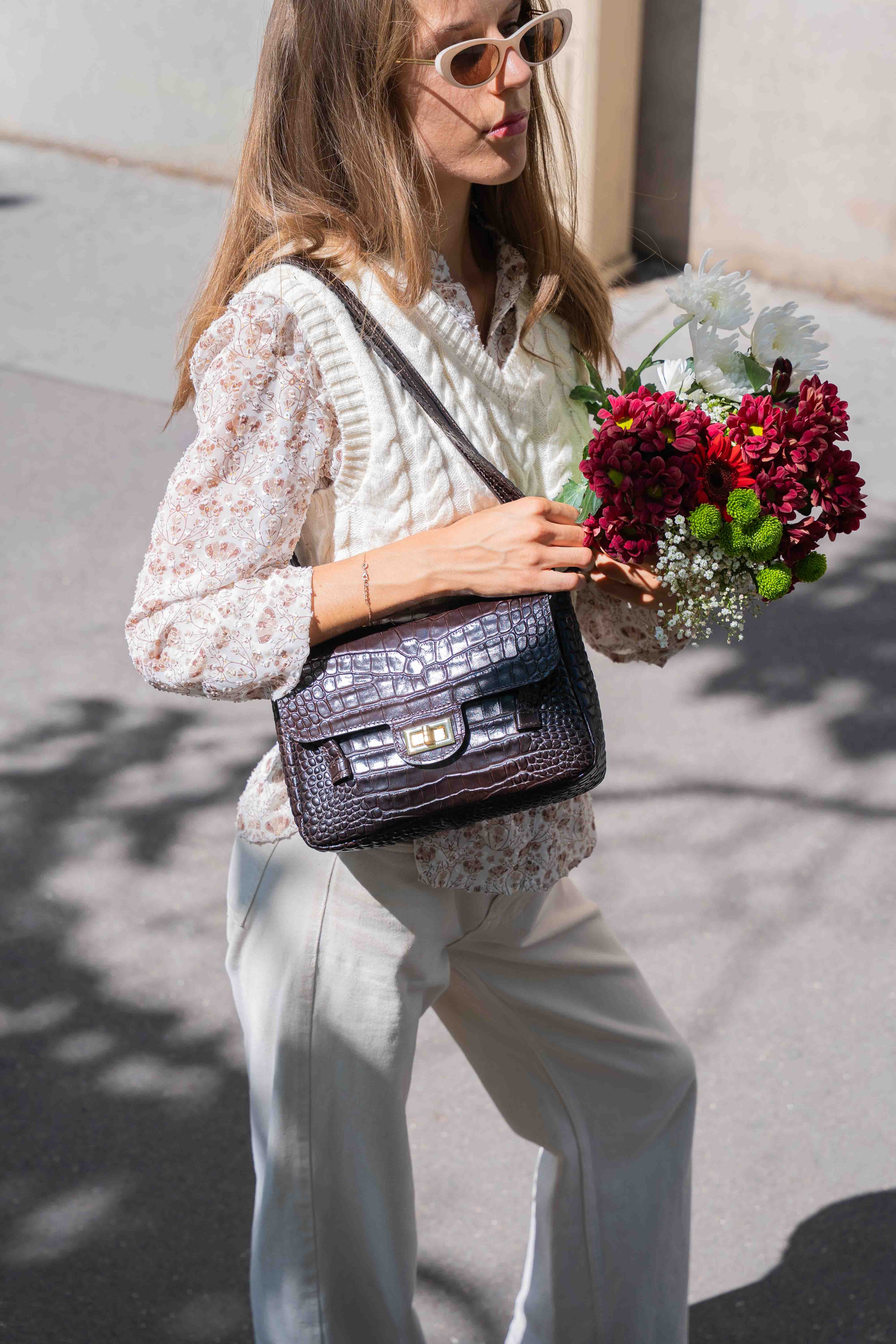 Sac Porté Épaule Scarlet - Chocolat
