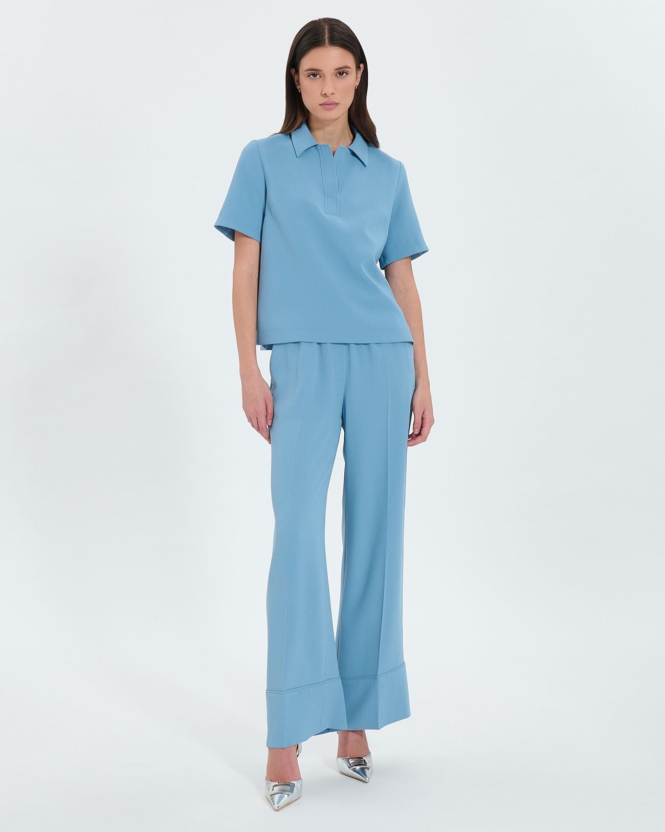 Top chemise fluide bleu_2
