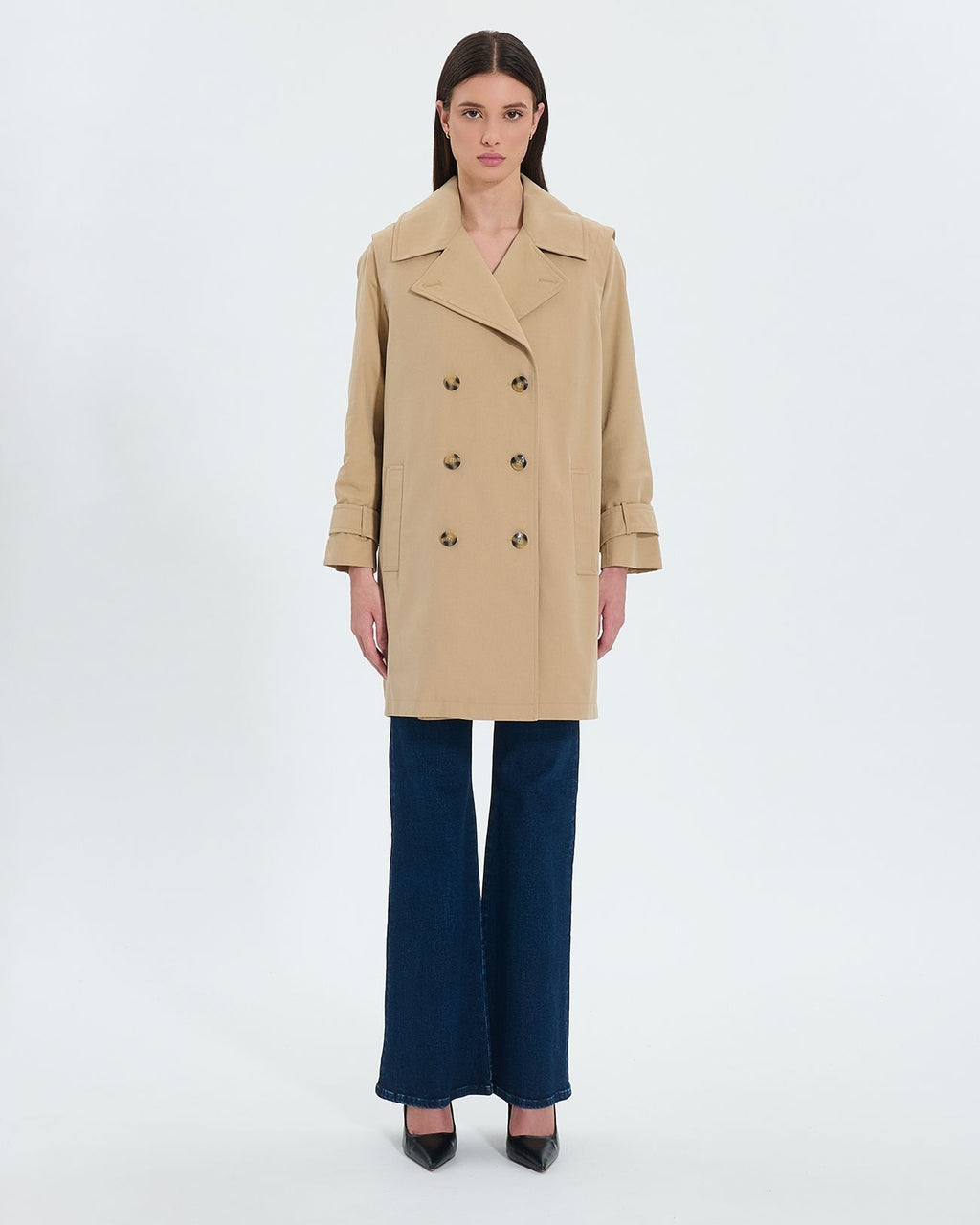 Beige modular trench coat _2
