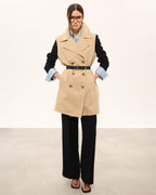 Beige modular trench coat 3