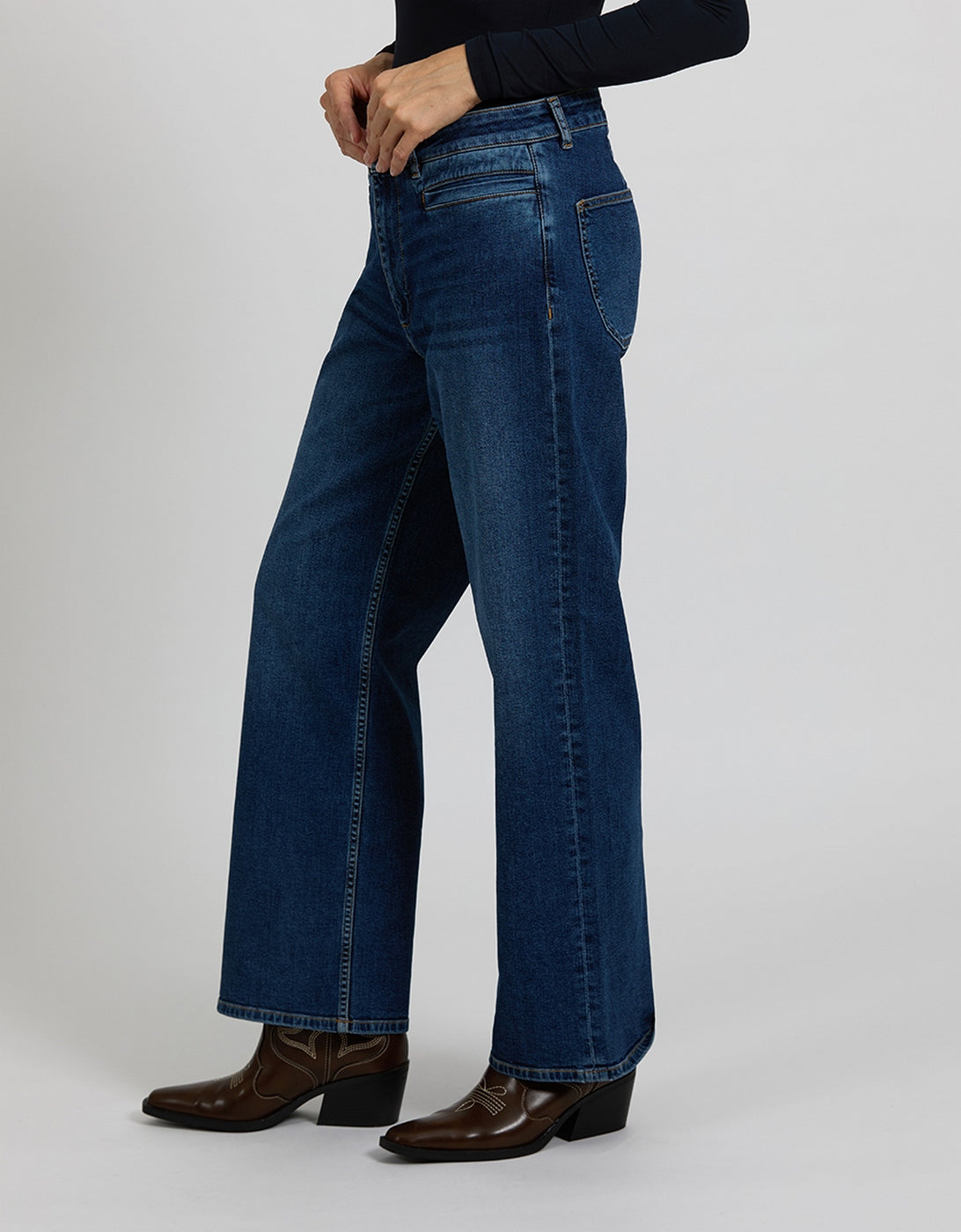 Jean Straight Violett - Dnm V-275 - Femme