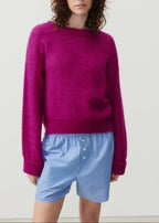 American Vintage - Long-Sleeve Boat Neck Jumper - Raisin - Women
