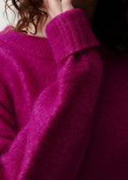 American Vintage - Long-Sleeve Boat Neck Jumper - Raisin - Women