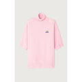 3/4-Sleeve High-Neck Jumper - Dragee Chine - Women