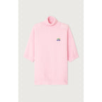 3/4-Sleeve High-Neck Jumper - Dragee Chine - Women