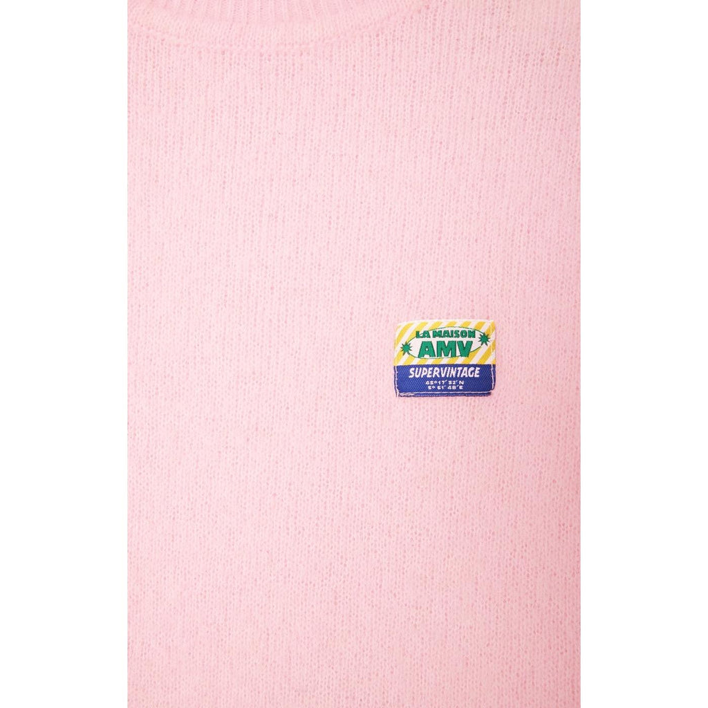 3/4-Sleeve High-Neck Jumper - Dragee Chine - Women