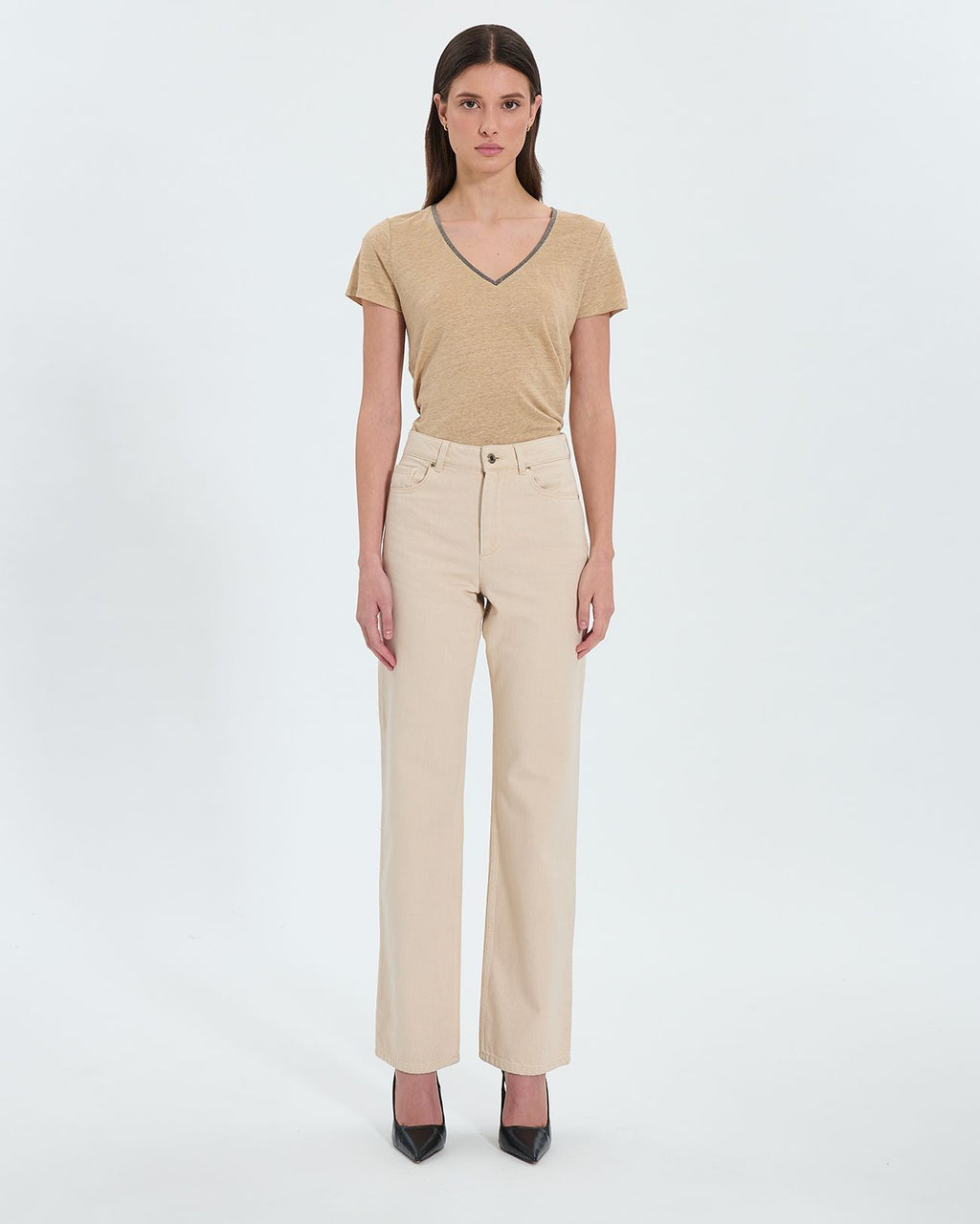 Beige cropped jeans_4