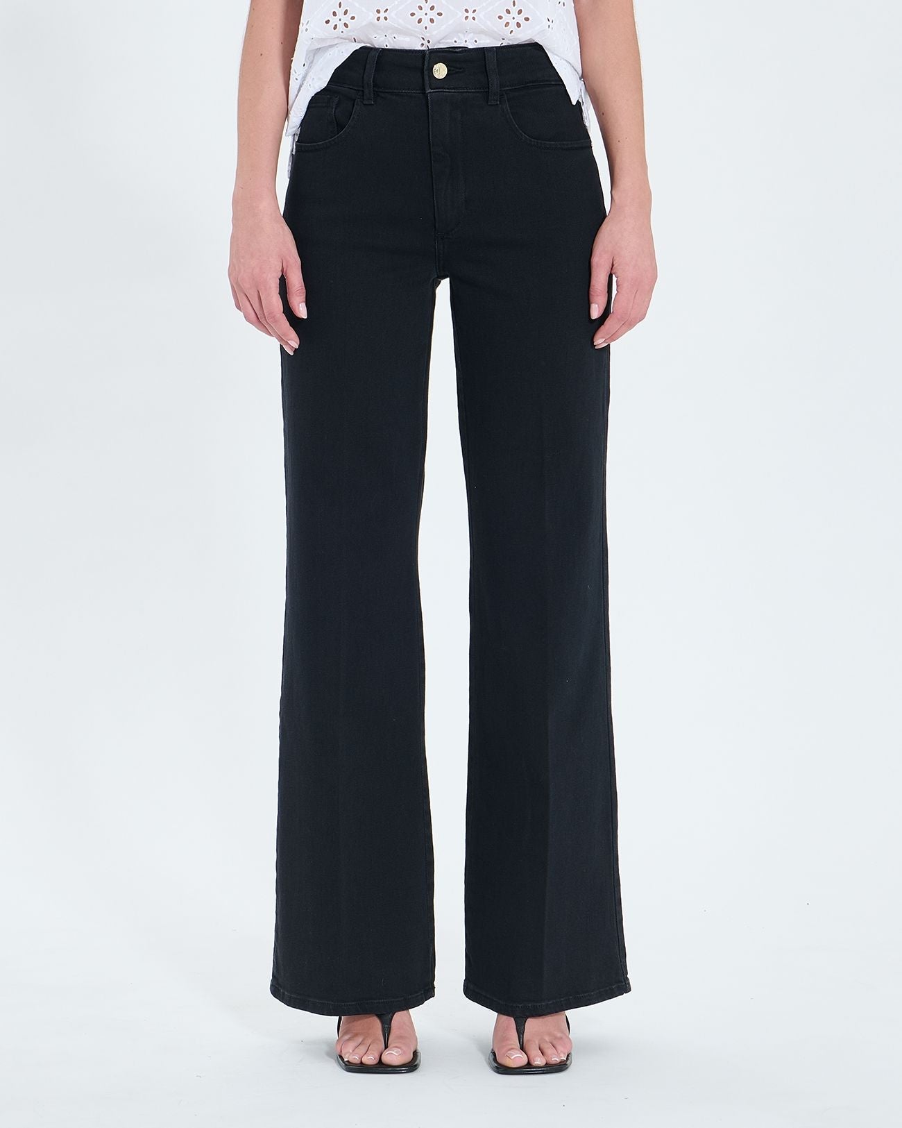 Palazzo jeans black stone_2