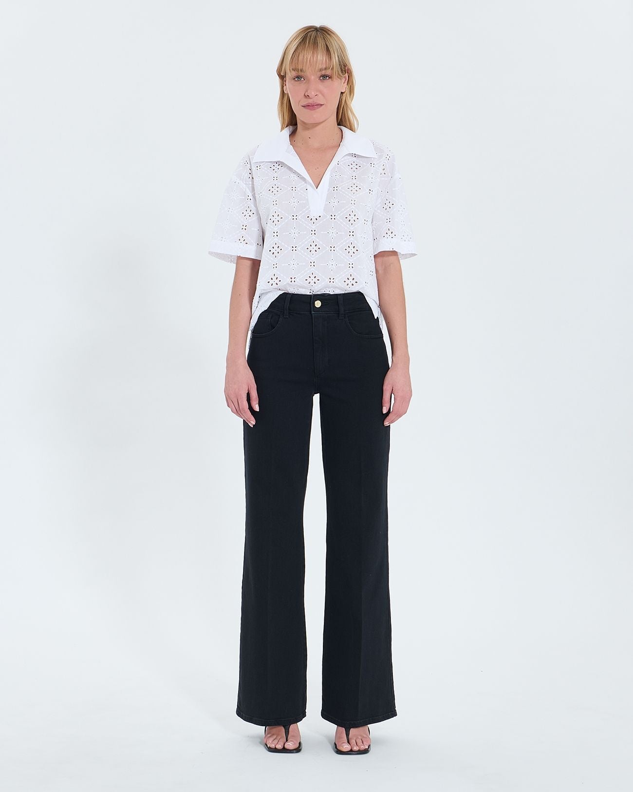 Palazzo jeans black stone_4