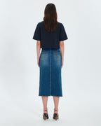Jupe longue en jean dirty light blue_3