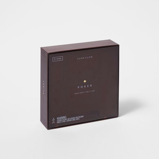Estuche de póquer de lujo - Marrón