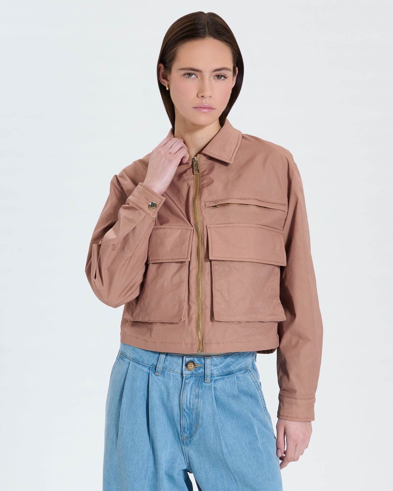 Manteau court camel_1