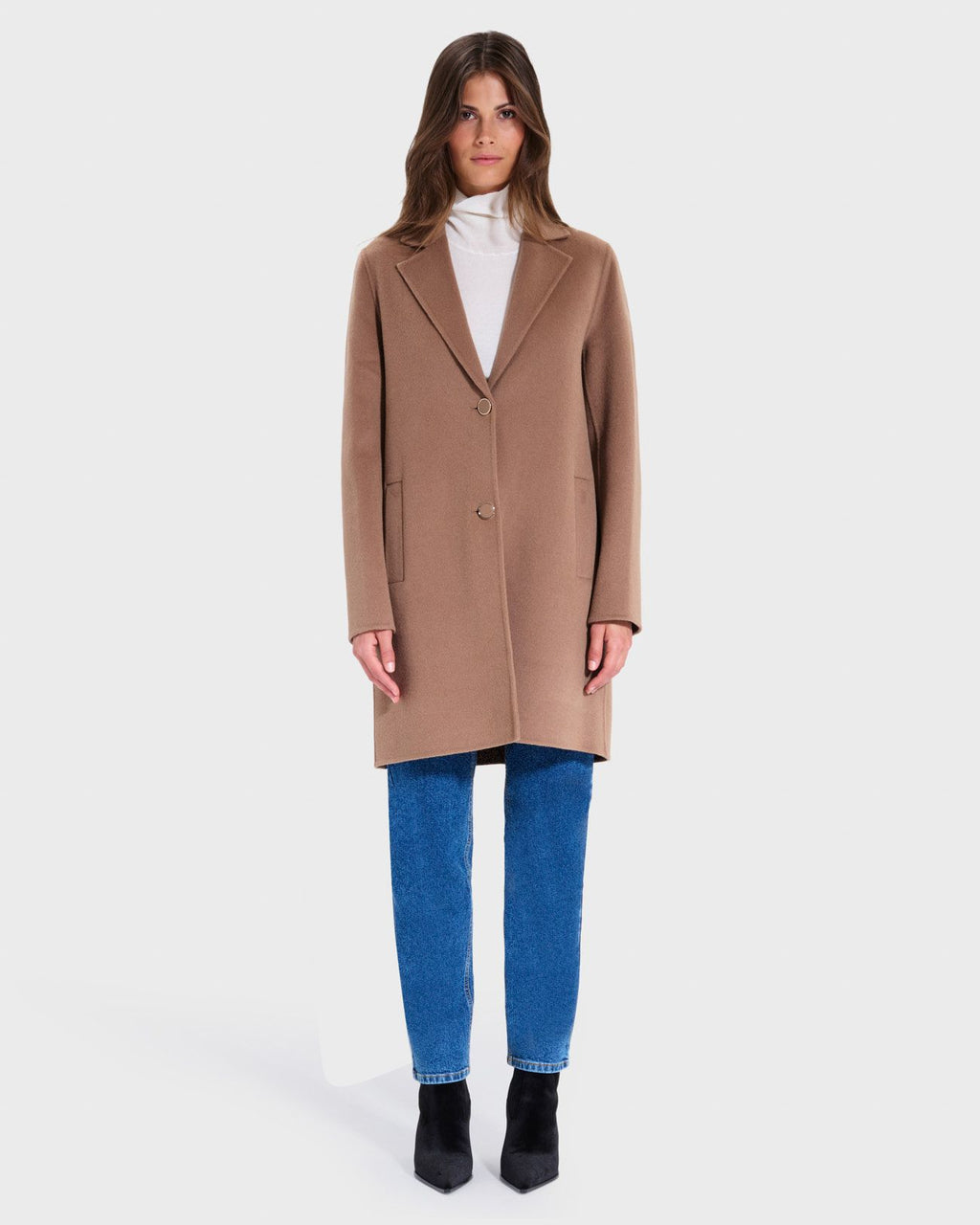 Camel mid-length coat_1