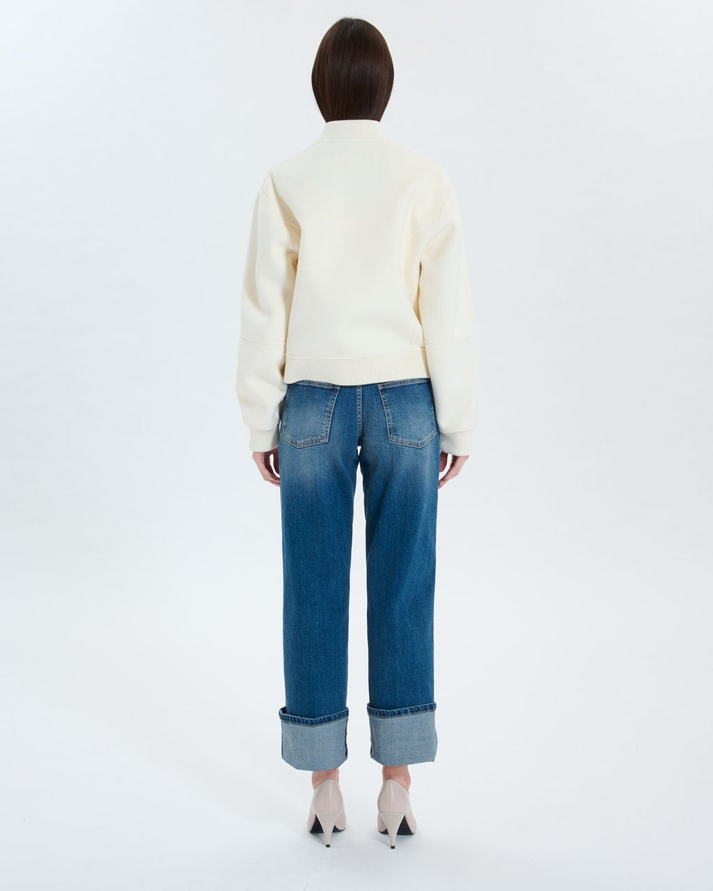 Short double-faced ecru coat_3