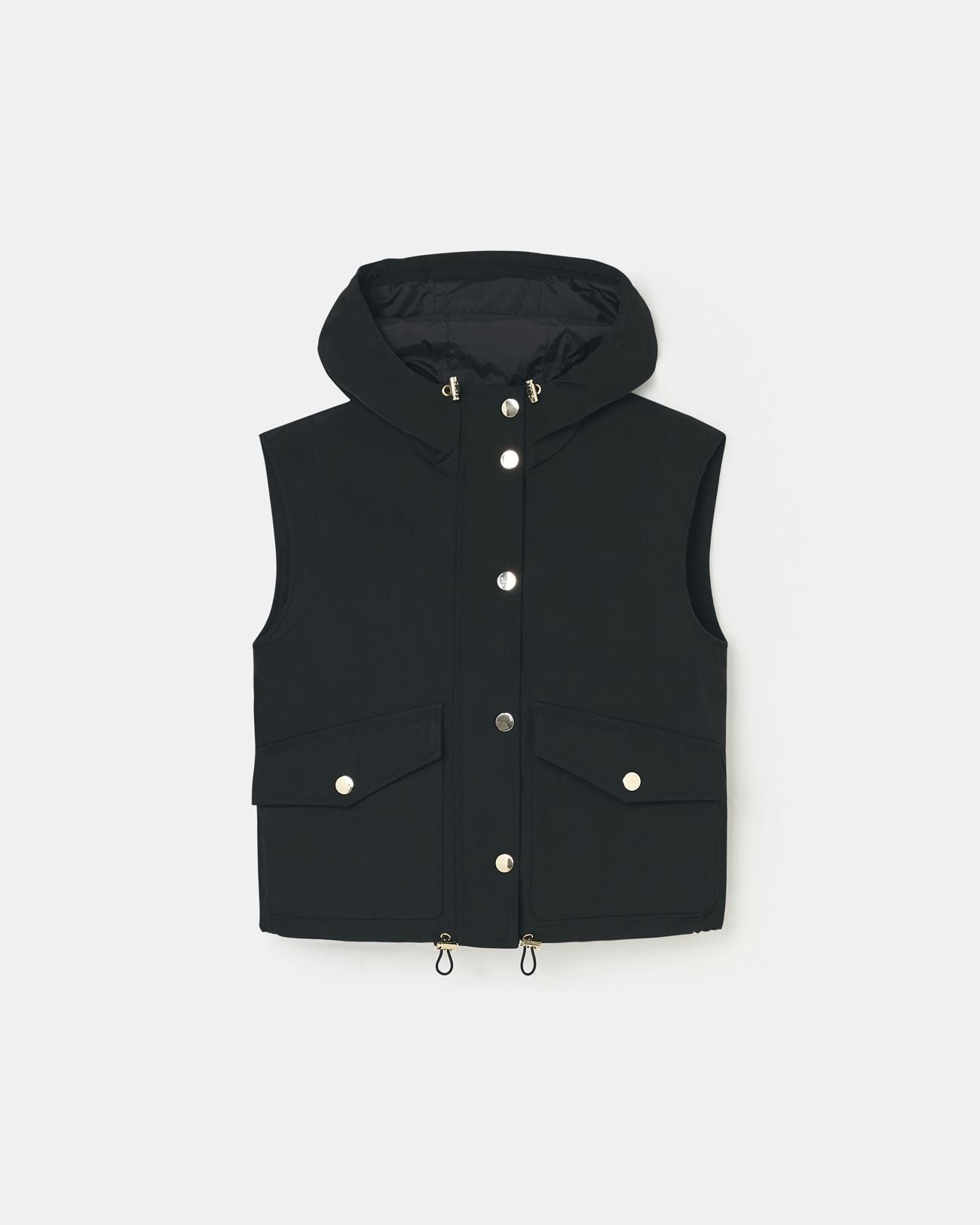 Black sleeveless coat_5