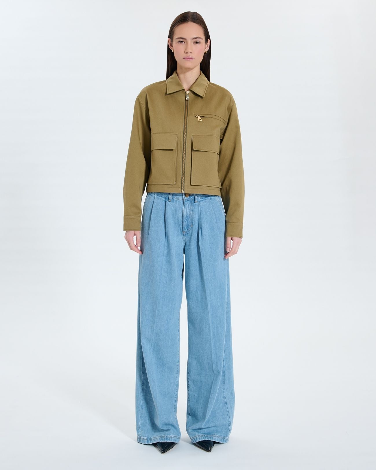 Manteau court kaki_4