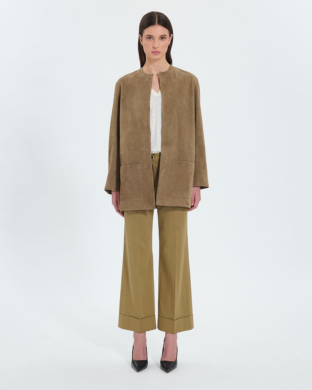 Mid-length khaki coat_1