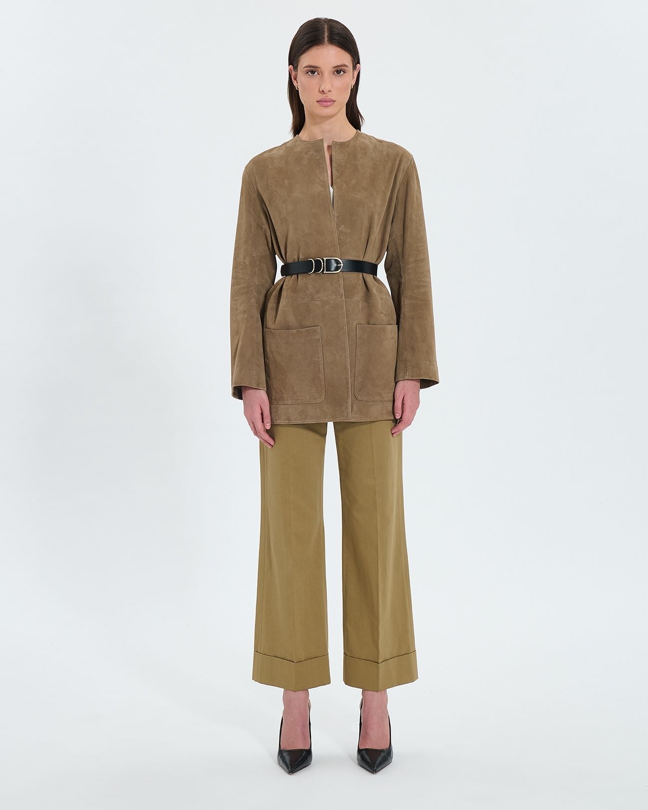 Mid-length khaki coat_2