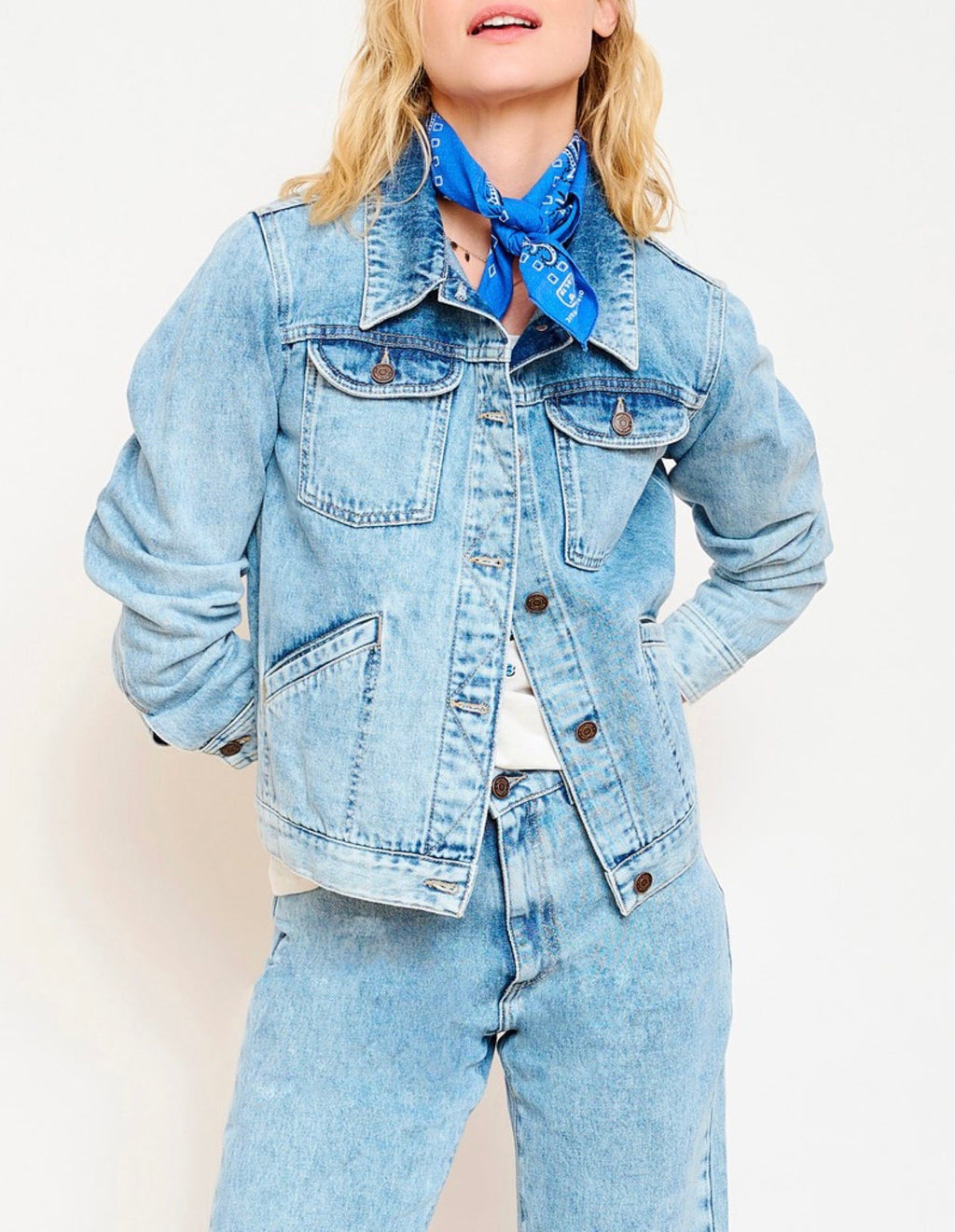 Mkt Studio - Veste Volonte Ibiza - Blue Diego Wash