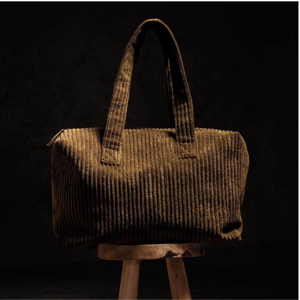 Bolso de fin de semana de pana