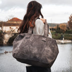 Bolso de fin de semana de pana 46X30X20Cm