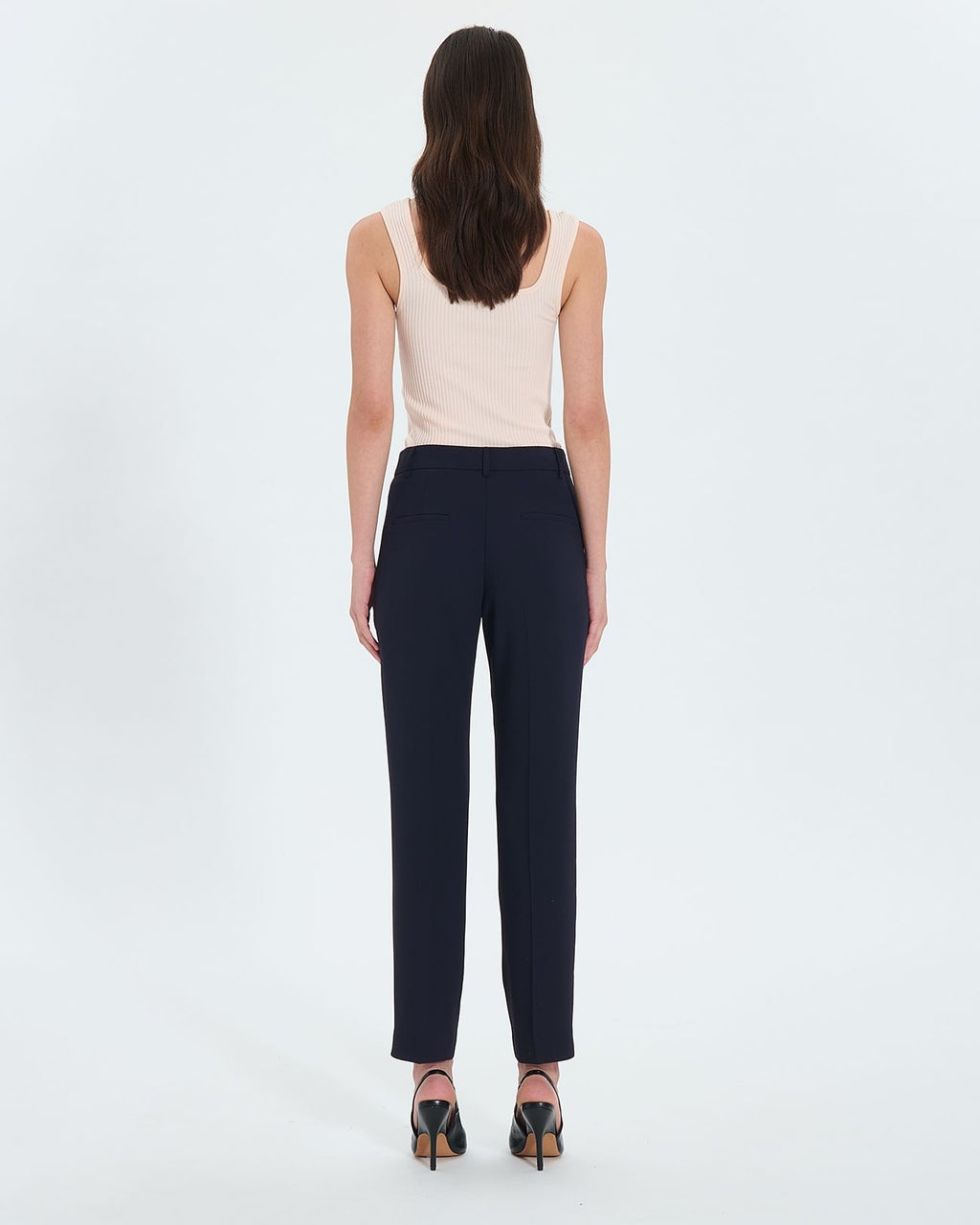 Slim-fit pants in nocturnal crepe_3