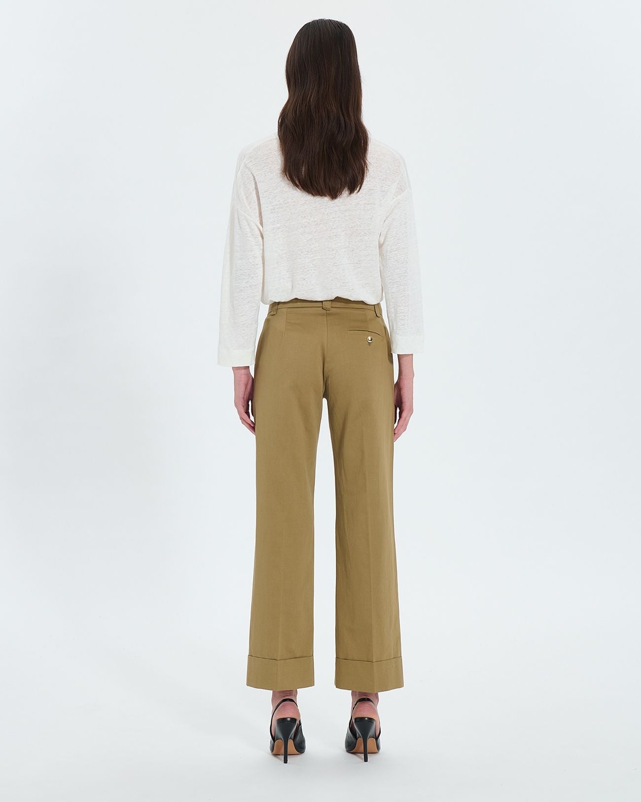 Pantalon fluide kaki_3