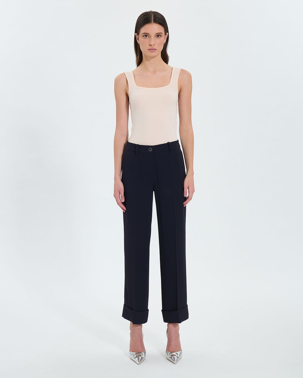 Pantalon fluide en crêpe nocturne_4
