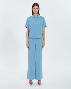 Pantalón fluido azul hortensia_4