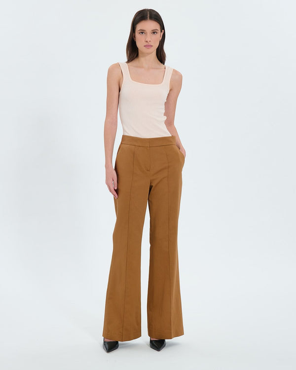 Tobacco flowing pants_1
