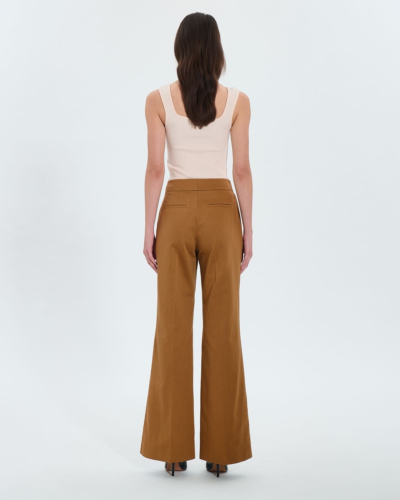 Tobacco flowing pants_3