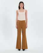Tobacco flowing pants_4