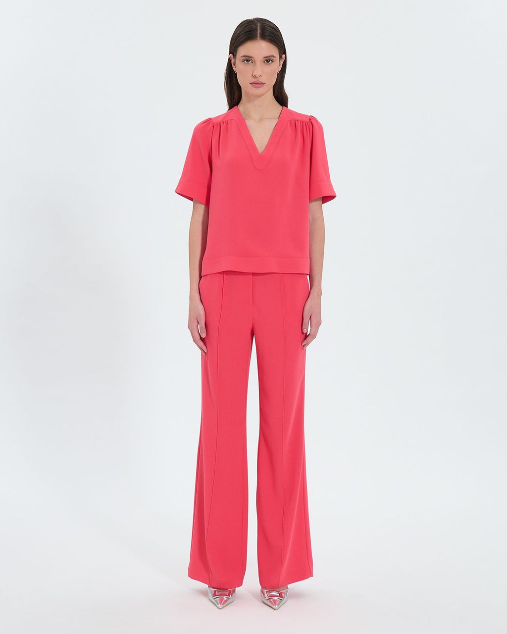 Pantalon fluide corail_1