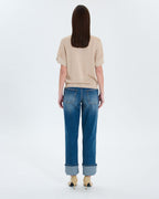 Fine glittery champagne sweater_3