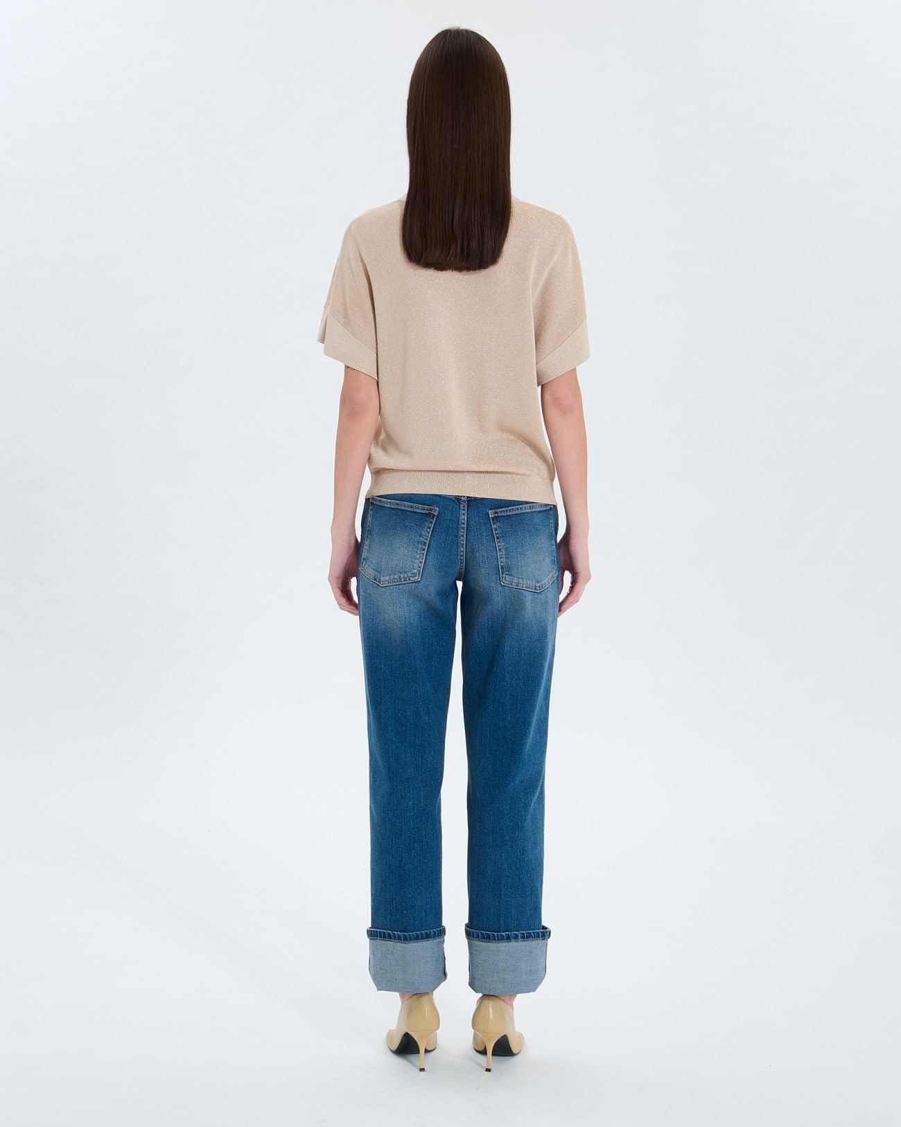 Fine glittery champagne sweater_3