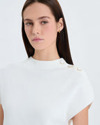 Ecru knit top_1
