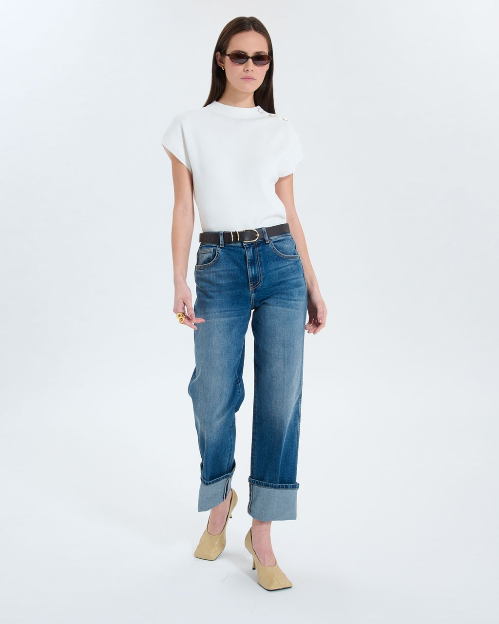 Ecru knit top_2