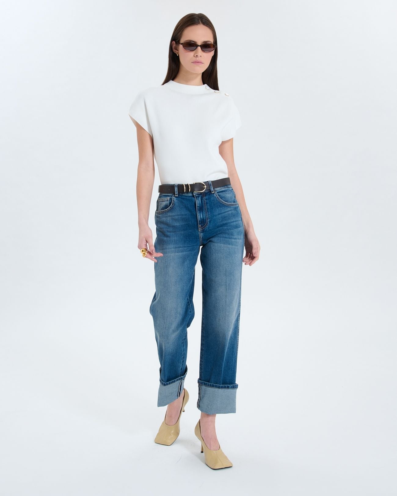 Ecru knit top_2