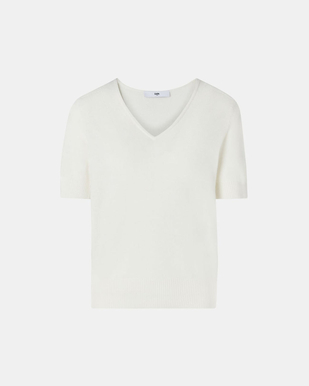 Ecru short-sleeved sweater_5