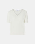 Ecru short-sleeved sweater_5