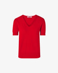 Pull manches courtes rouge_5