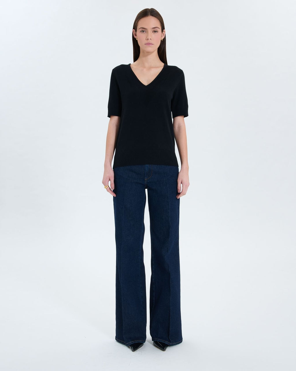 Black short-sleeved sweater_2